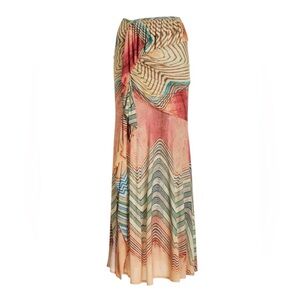 ULLA JOHNSON Alyssa Midi Skirt In Crystal Opal, size S, NWT, $390